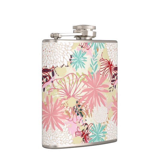 Floral achtergrond 4 heupfles (Rechts)