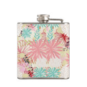 Floral achtergrond 4 heupfles (Achterkant)