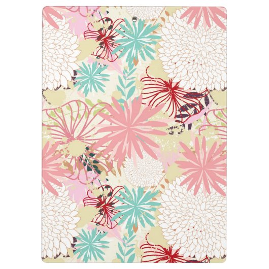 Floral achtergrond 4 klembord (Achterkant)