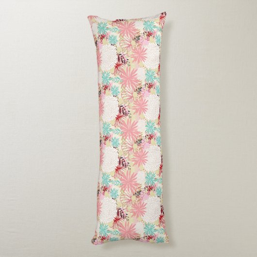 Floral achtergrond 4 lichaamskussen (Achterkant (Verticaal))