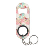 Floral achtergrond 4 mini flessenopener (Achterkant)