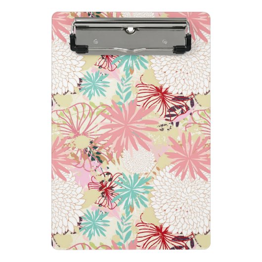 Floral achtergrond 4 mini klembord (Voorkant)