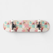 Floral achtergrond 4 persoonlijk skateboard (Horizontaal)