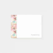 Floral achtergrond 4 post-it® notes (Voorkant)