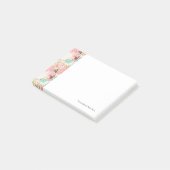 Floral achtergrond 4 post-it® notes (Schuin)