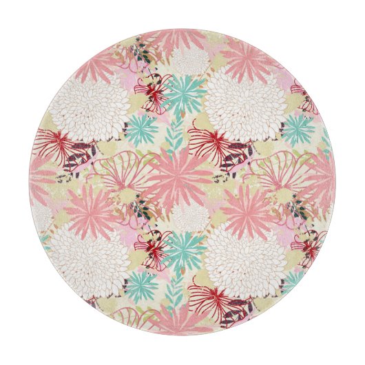 Floral achtergrond 4 snijplank (Voorkant)