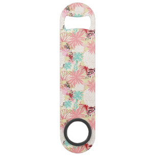 Floral achtergrond 4 speed flessenopener