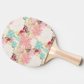 Floral achtergrond 4 tafeltennisbatje (Zijkant)
