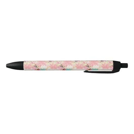 Floral achtergrond 4 zwarte inkt pen (Bodem)