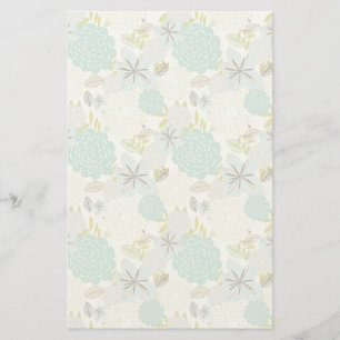 Floral achtergrond 5 briefpapier