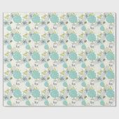 Floral achtergrond 5 cadeaupapier (Vlak)