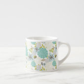 Floral achtergrond 5 espresso kop (Rechts)