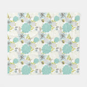 Floral achtergrond 5 fleece deken (Voorkant (Horizontaal))