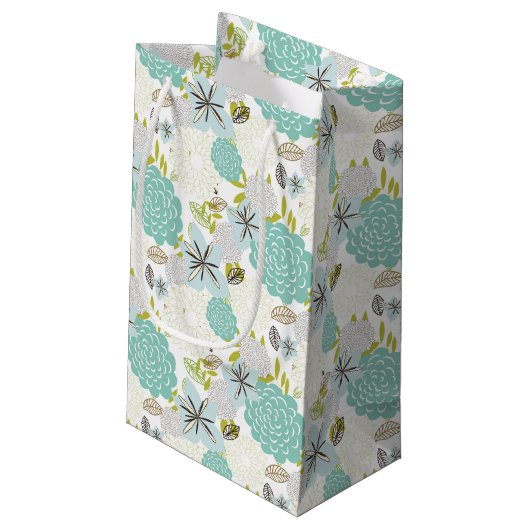 Floral achtergrond 5 klein cadeauzakje (Achterkant Gekanteld)