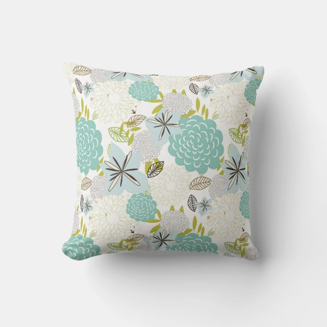 Floral achtergrond 5 kussen (Voorkant)