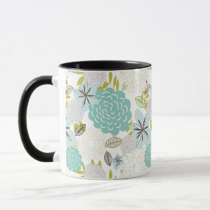 Floral achtergrond 5 mok