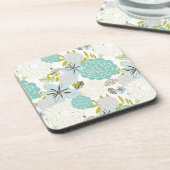 Floral achtergrond 5 onderzetter (Linkerzijde)