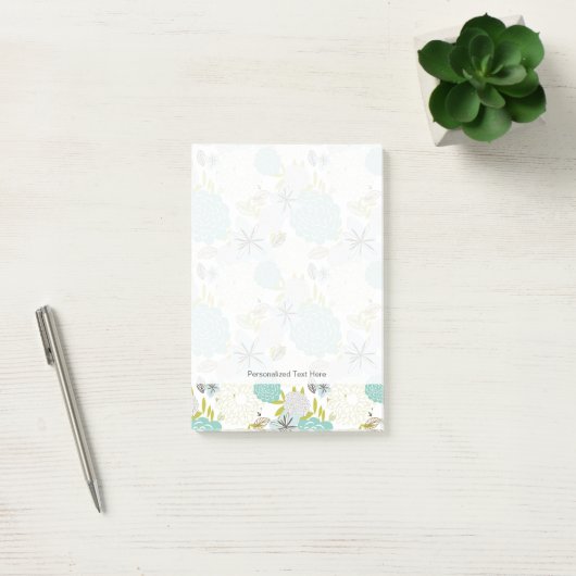 Floral achtergrond 5 post-it® notes (Kantoor)