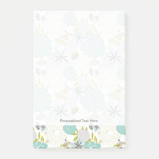 Floral achtergrond 5 post-it® notes (Voorkant)