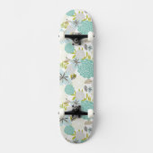 Floral achtergrond 5 skateboard (Voorkant)