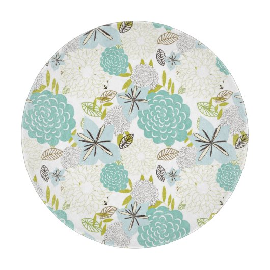 Floral achtergrond 5 snijplank (Voorkant)