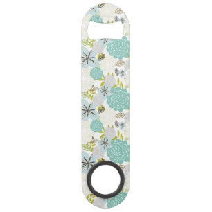 Floral achtergrond 5 speed flessenopener