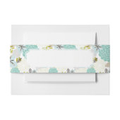 Floral achtergrond 5 uitnodigingen wikkel (Voorkant Voorbeeld)