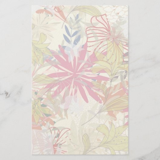Floral achtergrond 6 briefpapier (Voorkant)