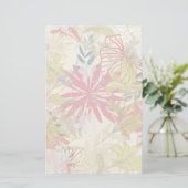 Floral achtergrond 6 briefpapier (Staand voorkant)