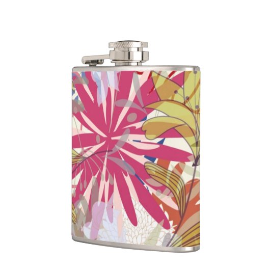 Floral achtergrond 6 heupfles (Links)