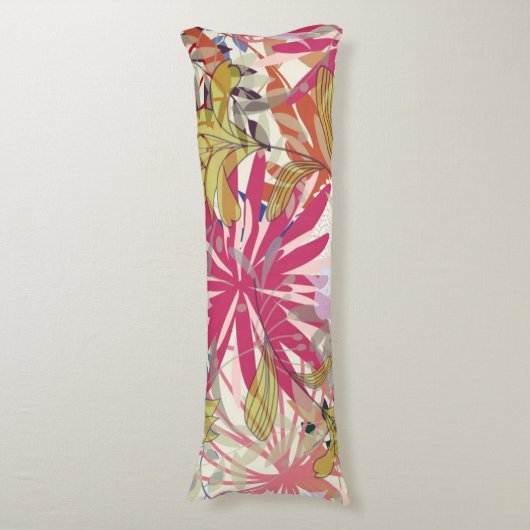 Floral achtergrond 6 lichaamskussen (Voorkant Verticaal)