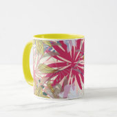 Floral achtergrond 6 mok (Voorkant links)