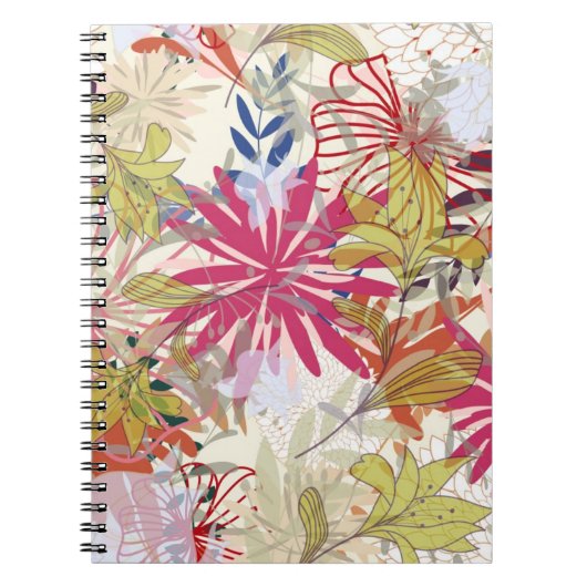 Floral achtergrond 6 notitieboek (Voorkant)