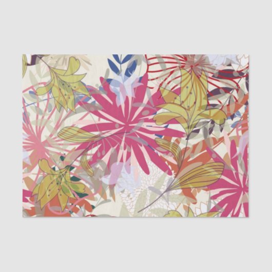 Floral achtergrond 6 tissuepapier (Voorkant)