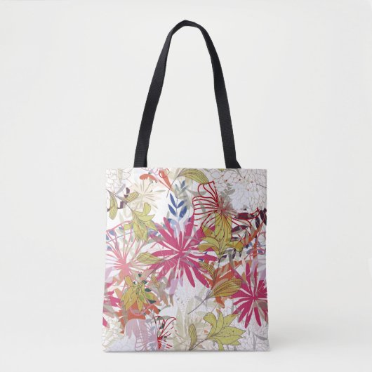 Floral achtergrond 6 tote bag (Voorkant)