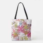 Floral achtergrond 6 tote bag (Achterkant)