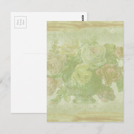  Floral achtergrond Briefkaart (Voorkant / Achterkant)