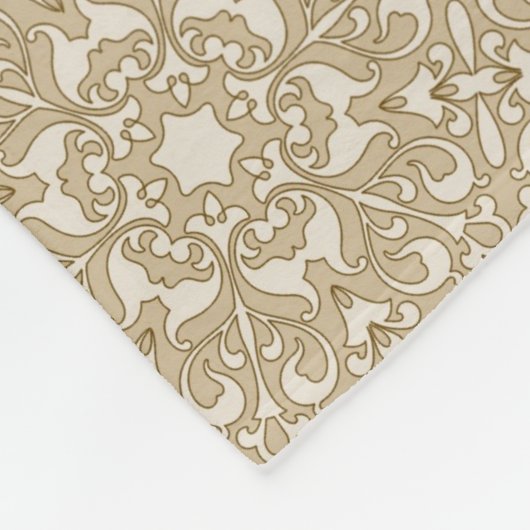 Floral achtergrond fleece deken (Hoek)