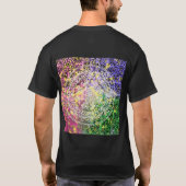 Floral achtergrond manda en A T-shirt (Achterkant)