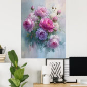 Floral Acryl Wall Art Print (Thuiskantoor)