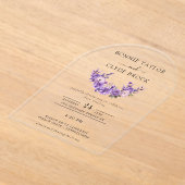 Floral Acrylic Arch Wedding Invitation Suite Acryl Uitnodigingen (Laagn)