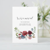 Floral Address Change Update Bewegende aankondigin (Staand voorkant)