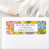 Floral Adresetiketten aanpassen personaliseren Etiket (Insitu)