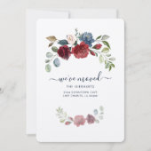 Floral adreswijziging Verhuisaankondiging Notitiekaartje (Voorkant)