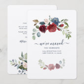 Floral adreswijziging Verhuisaankondiging Notitiekaartje (Voorkant / Achterkant)