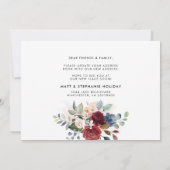 Floral Adreswijziging Verhuizing Aankondiging (Achterkant)