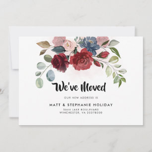 Floral Adreswijziging Verhuizing Aankondiging