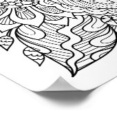 Floral Adult Coloring Quote Poster (Hoek)