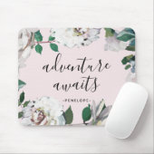  Floral Adventure wacht met Naam Muismat (Met muis)