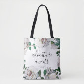  Floral Adventure wacht met Naam Tote Bag (Voorkant)